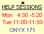 weekly help sessions
